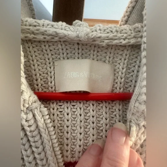 Zadig & Voltaire Cream Knit Sweater
